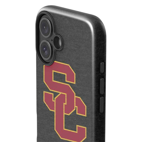 University of Southern California USC Grey Logo iPhone 16 Plus Impact Case